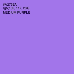 #A275EA - Medium Purple Color Image